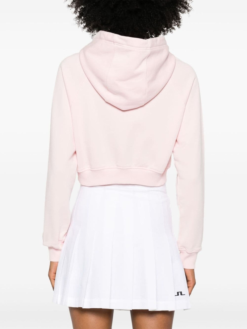 logo-patch cropped hoodie 4