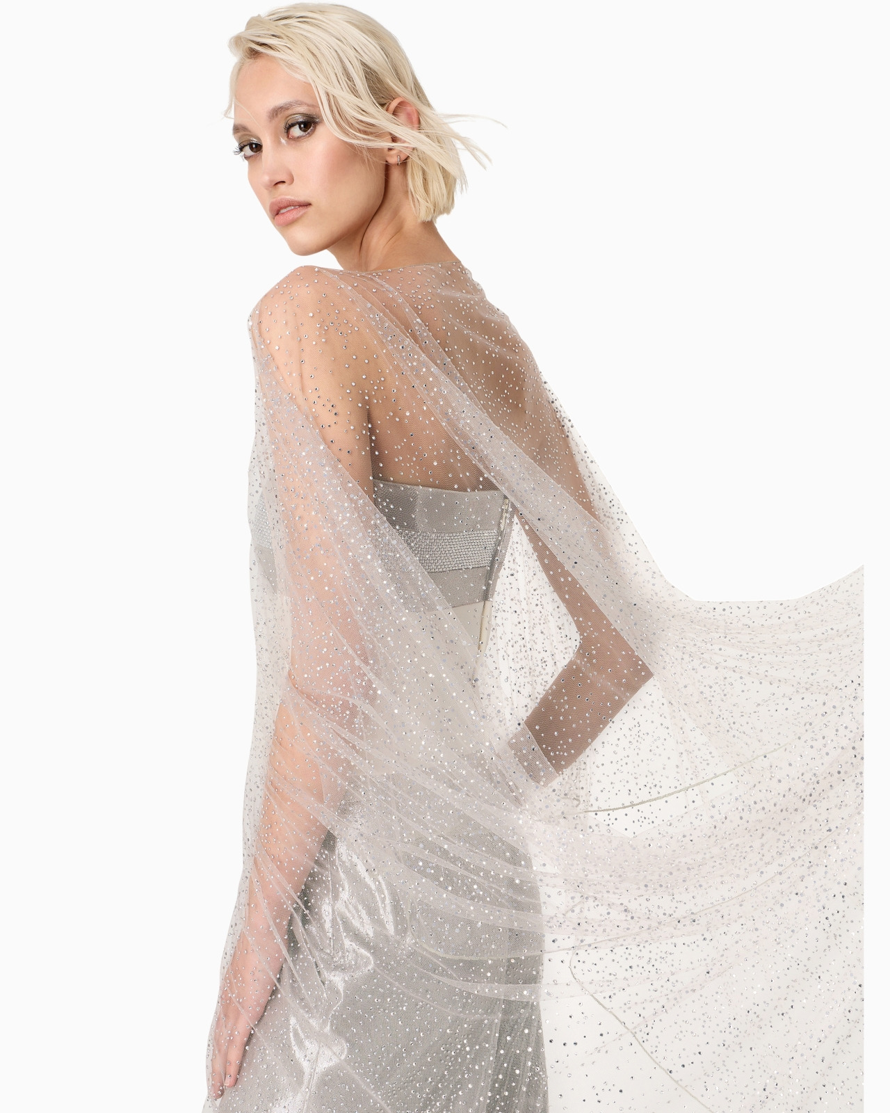 Embroidered bandeau bustier top - 7