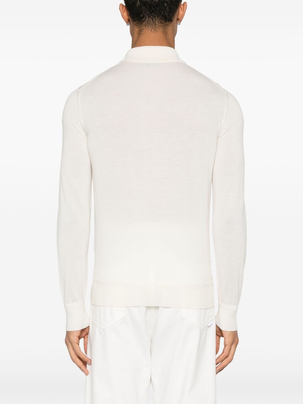 fine-knit polo shirt - 3