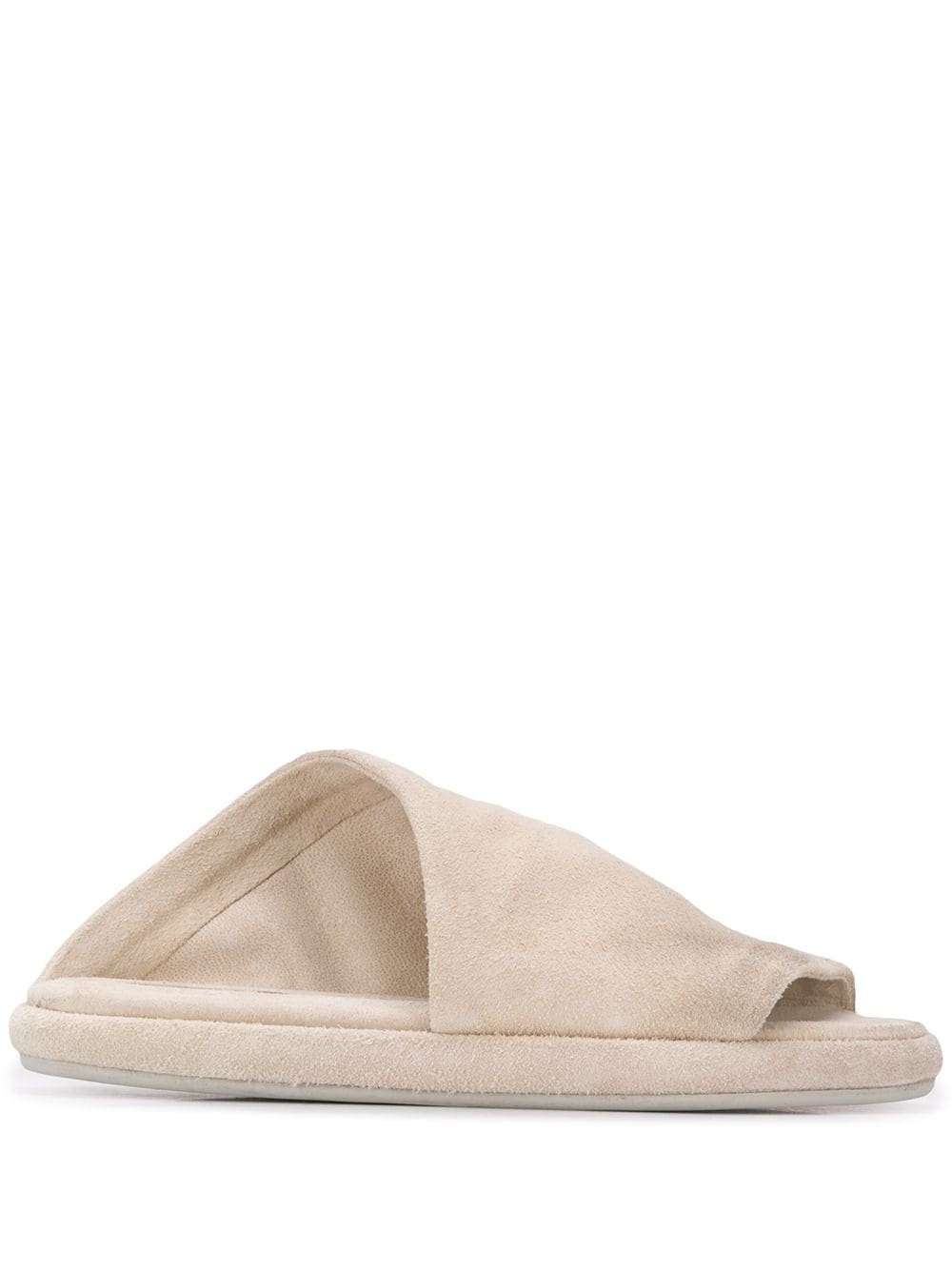 asymmetric slip-on sandals - 1