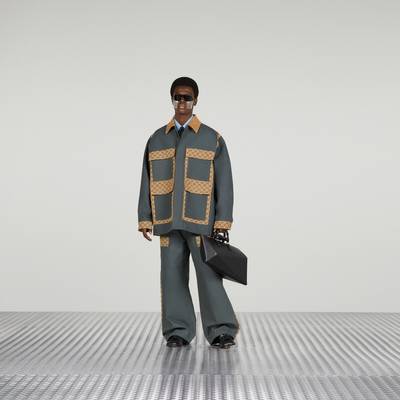 GUCCI Cotton canvas and GG Supreme jacket outlook