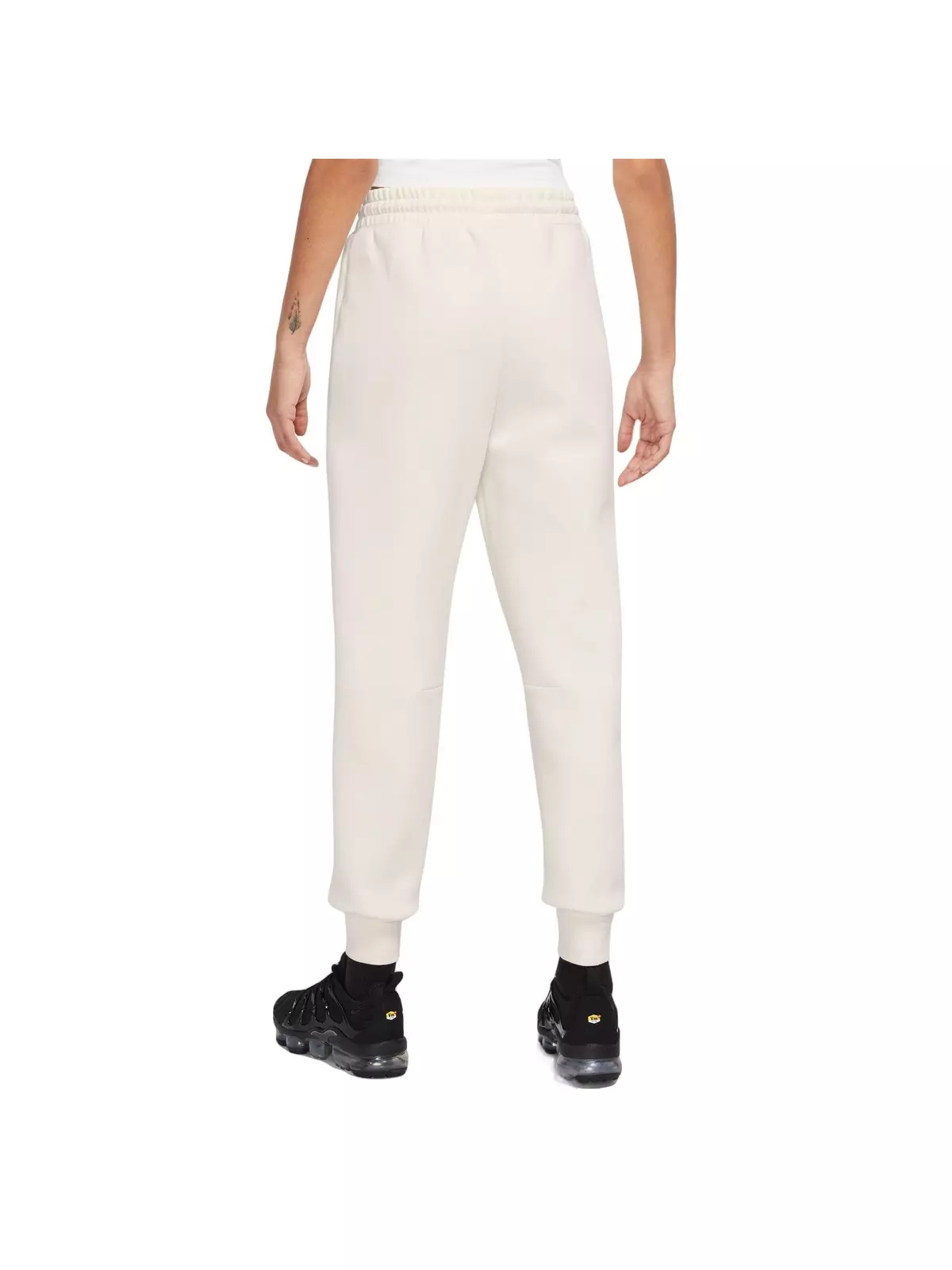 Women's Sportswear Tech Fleece Mid-Rise Joggers-Ivory - 2