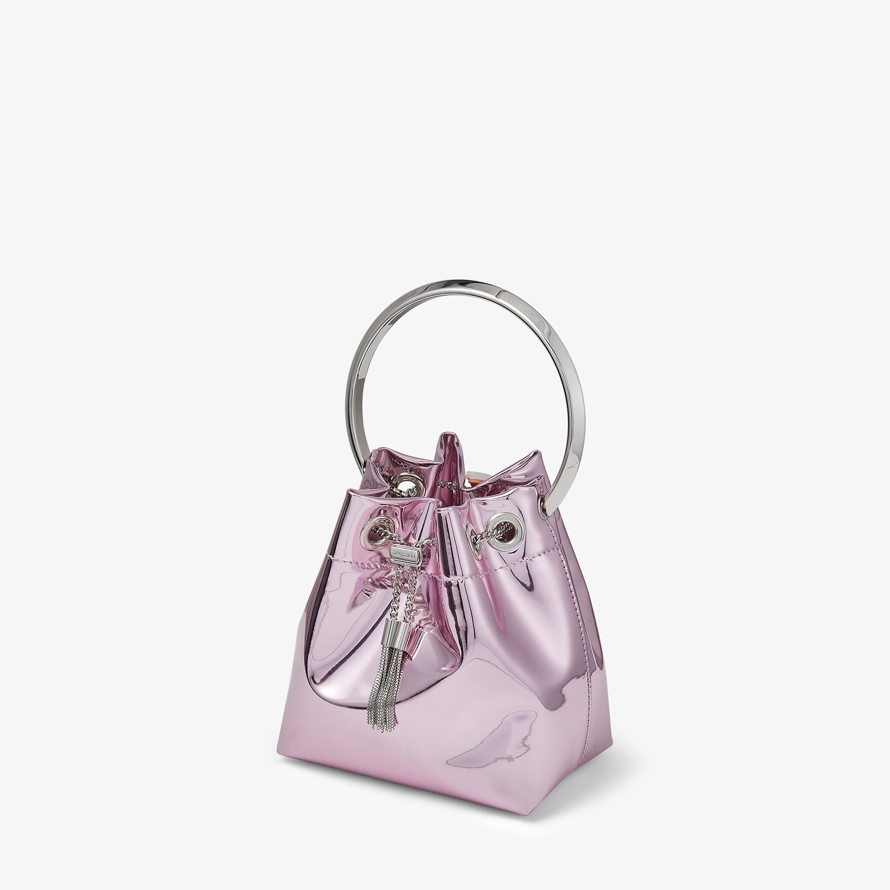 Bon Bon
Mauve Mirror Fabric Bag - 5