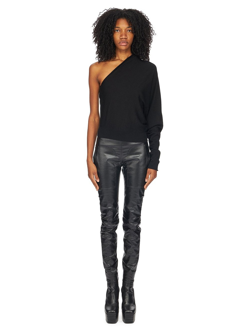 Rick Owens one-sleeve knit wool top outlook