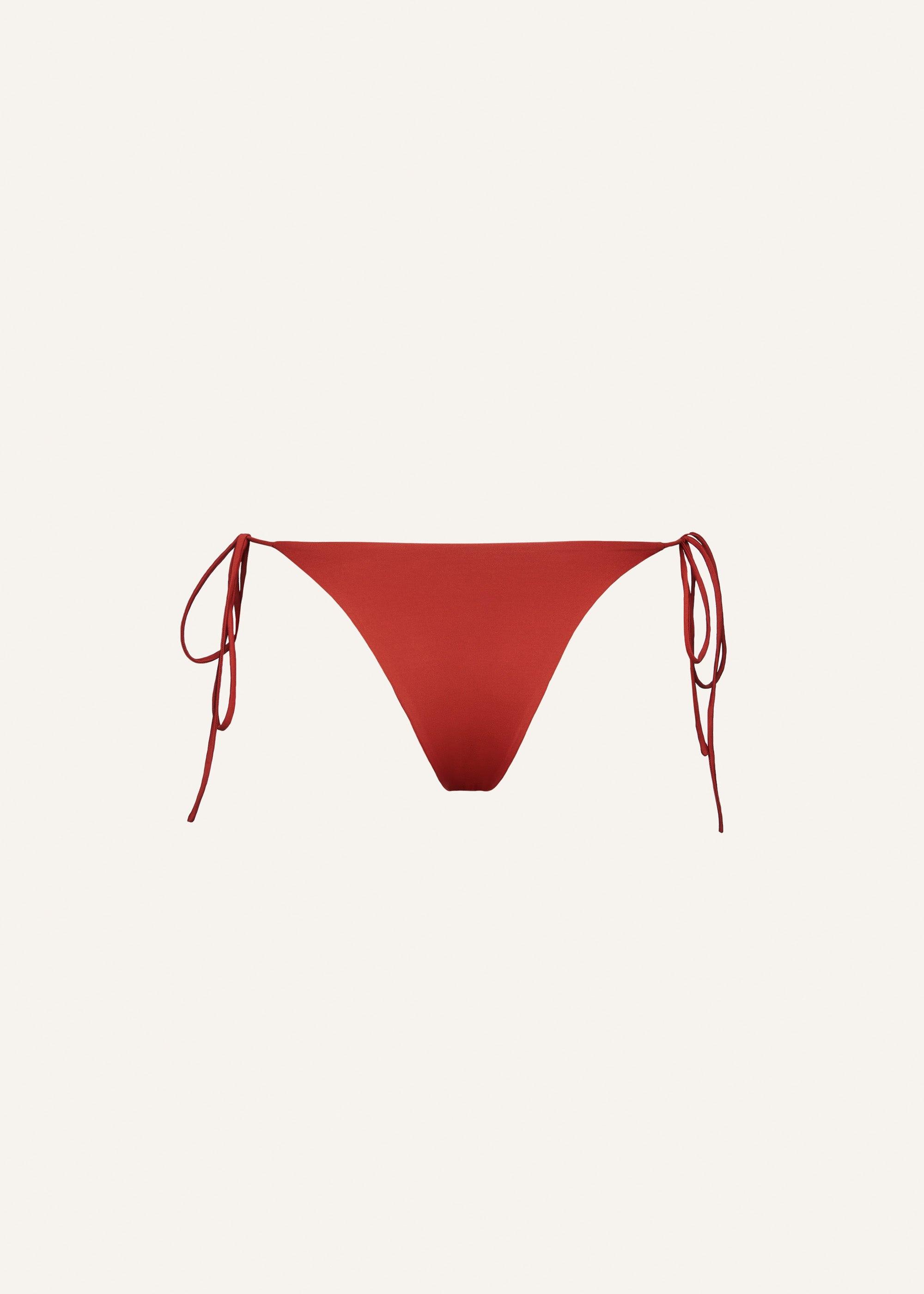 String tie swim bottom in rust - 2