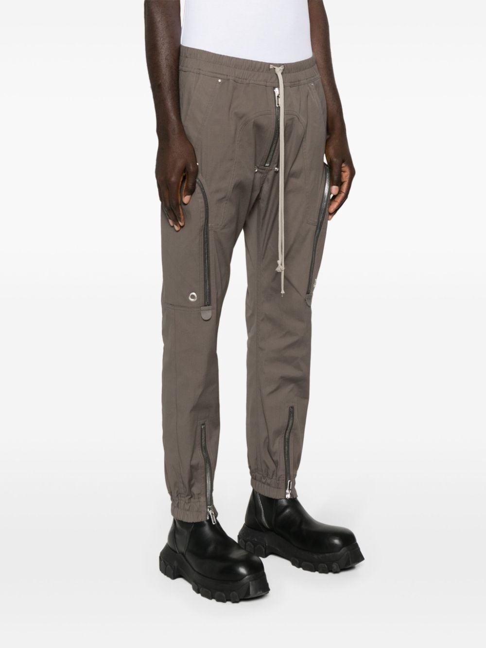 organic-cotton tapered trousers - 3