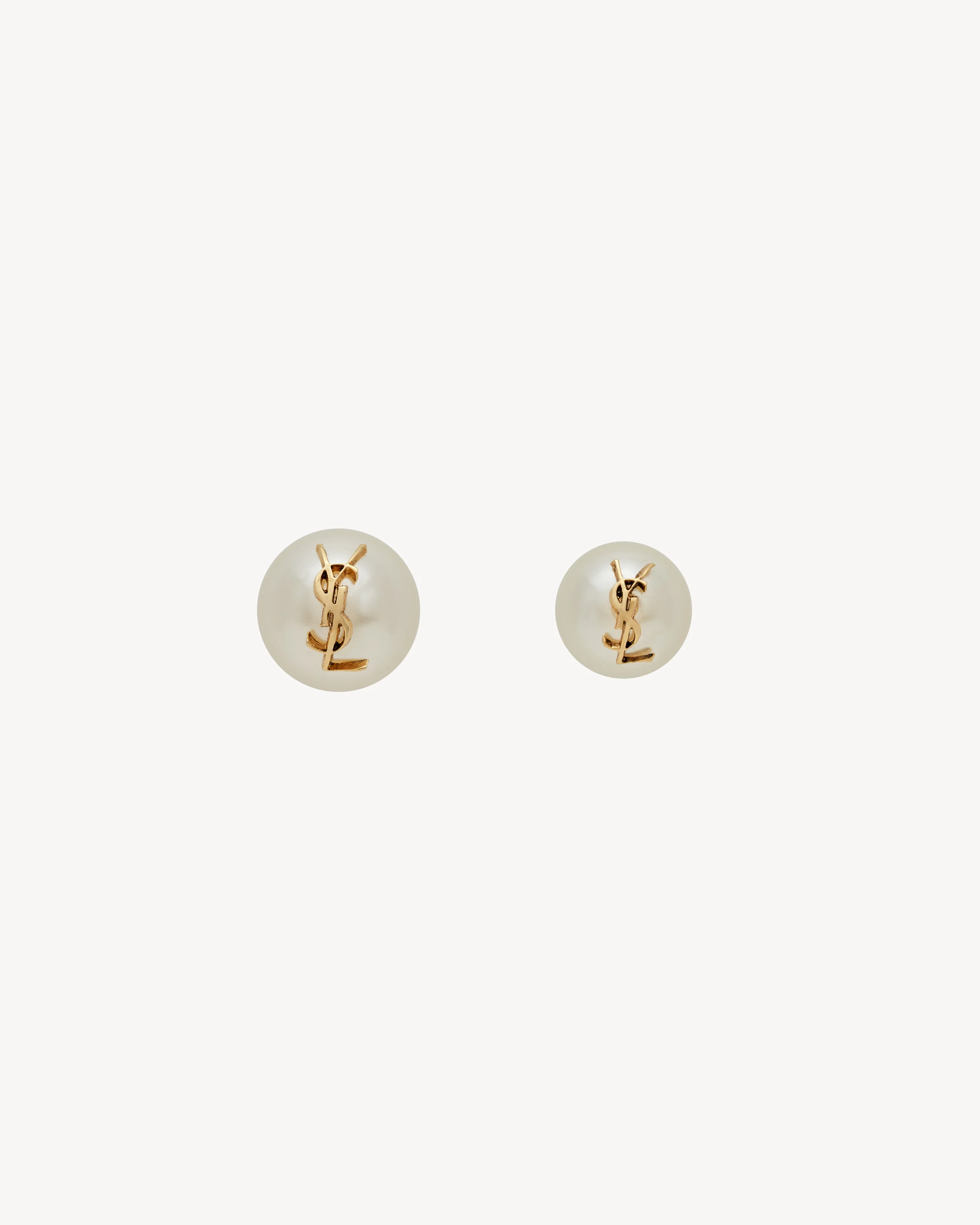 CASSANDRE PEARL EARRINGS IN METAL - 1