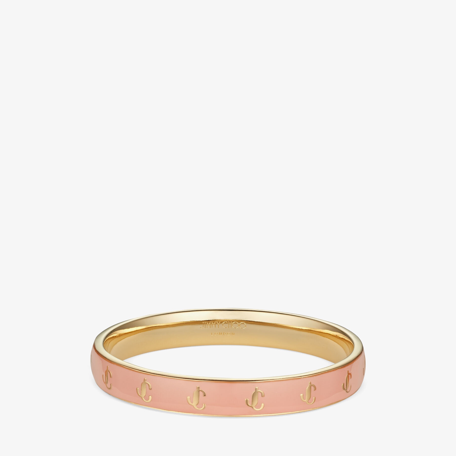 JC Enamel Bangle
Gold-Finish Metal and Blossom Enamel JC Bangle - 1