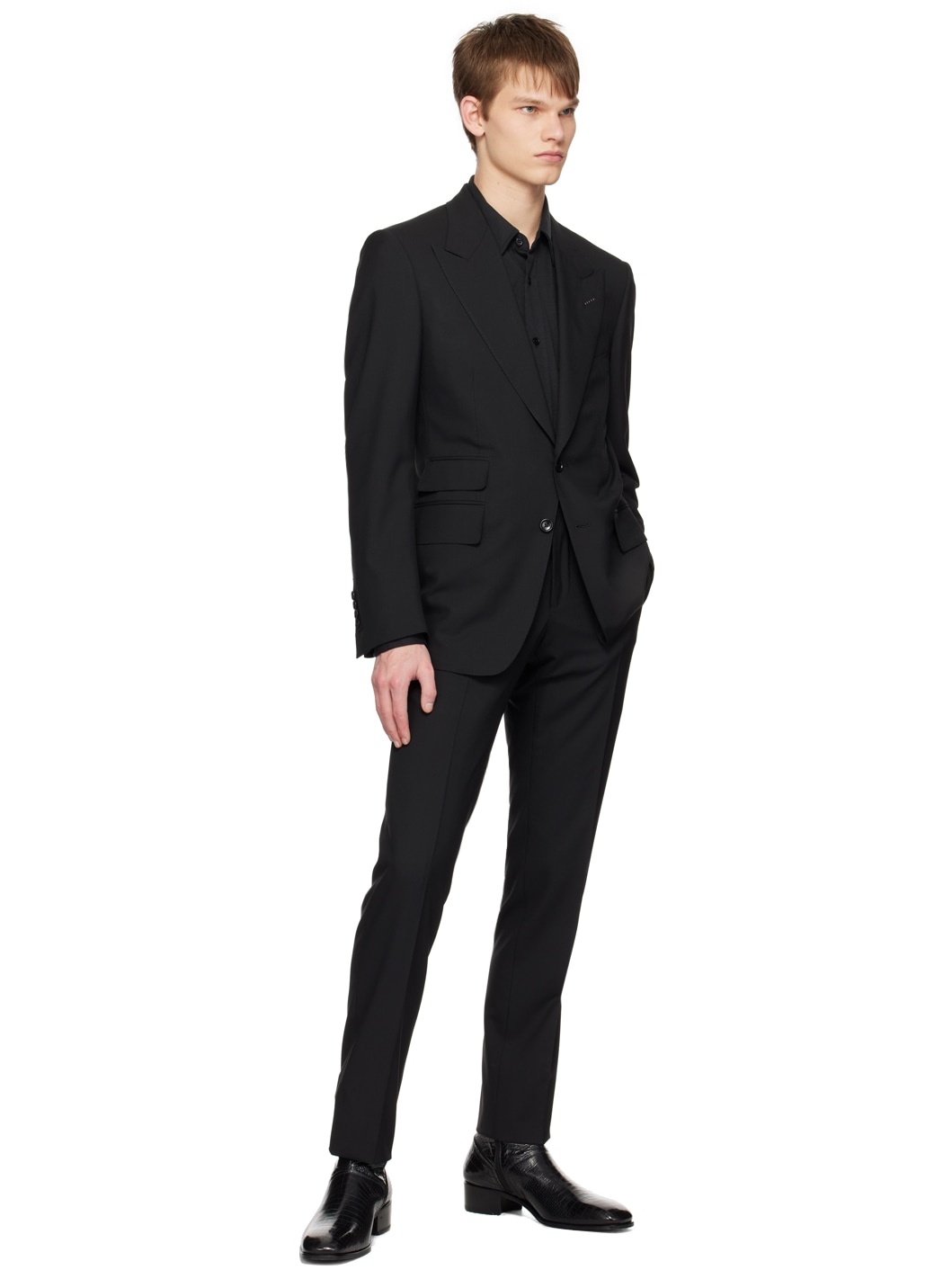 Black Flap Pocket Shirt - 4