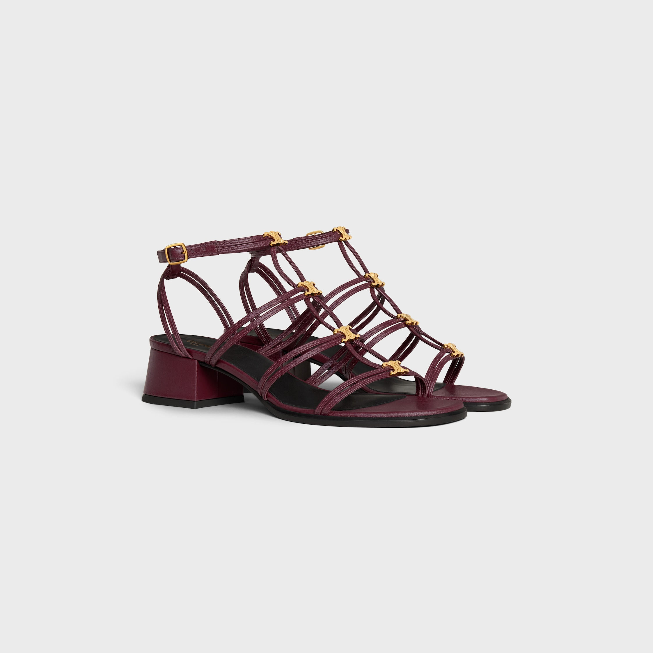 CELINE CLEMENCE MULTI TRIOMPHE SANDAL IN LAMBSKIN - 2