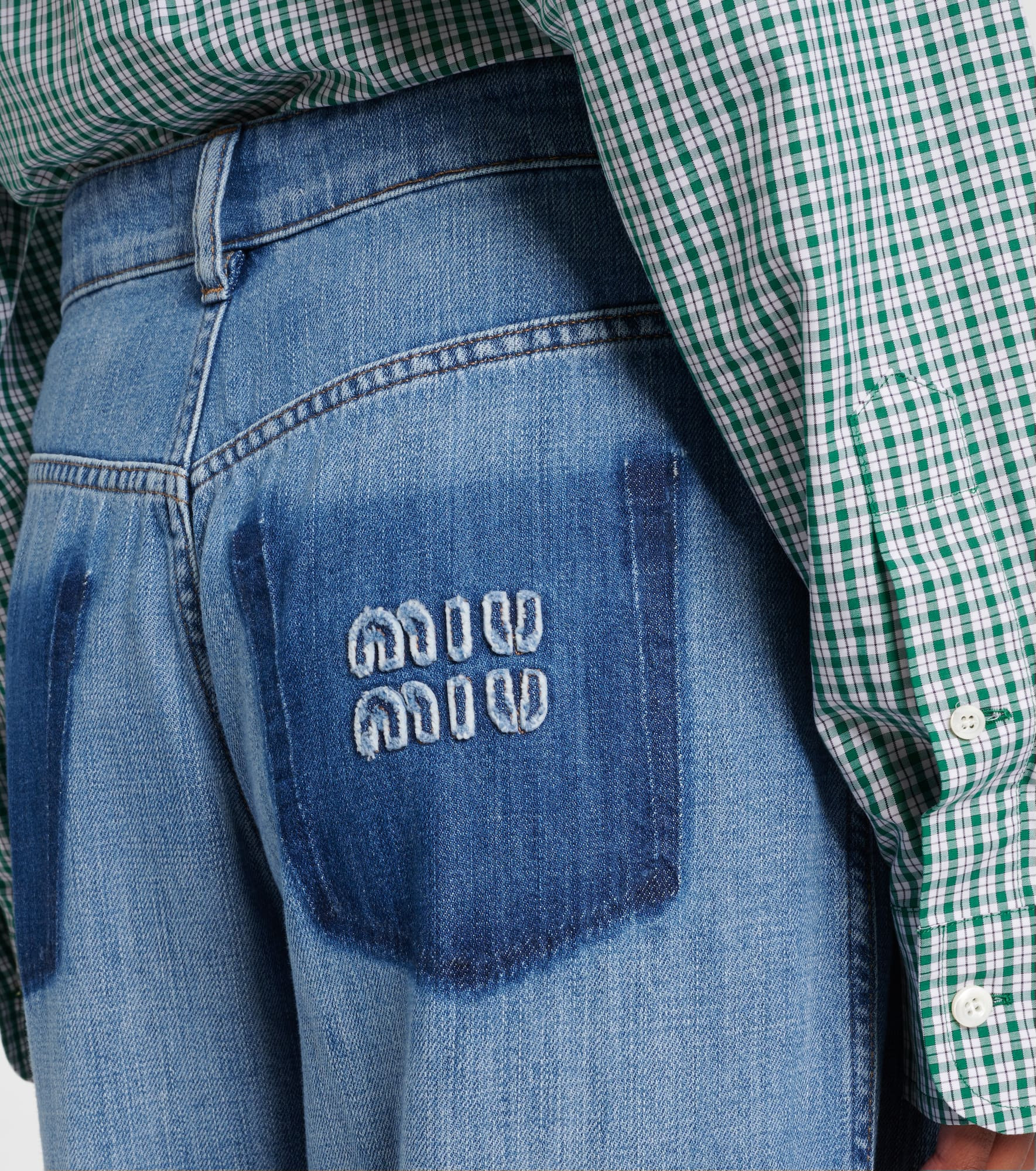 Logo mid-rise wide-leg jeans - 6