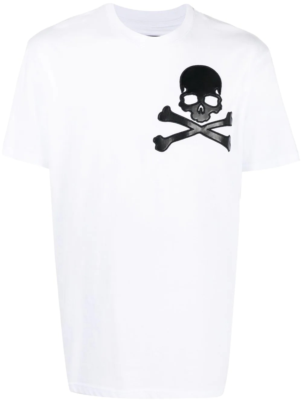 skull-motif cotton T-shirt - 1