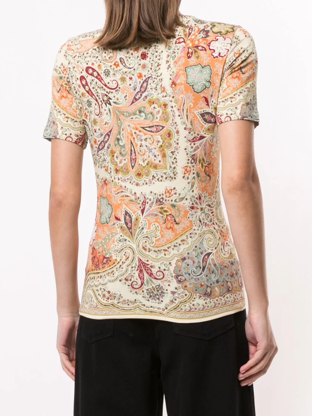 paisley-print T-shirt - 4