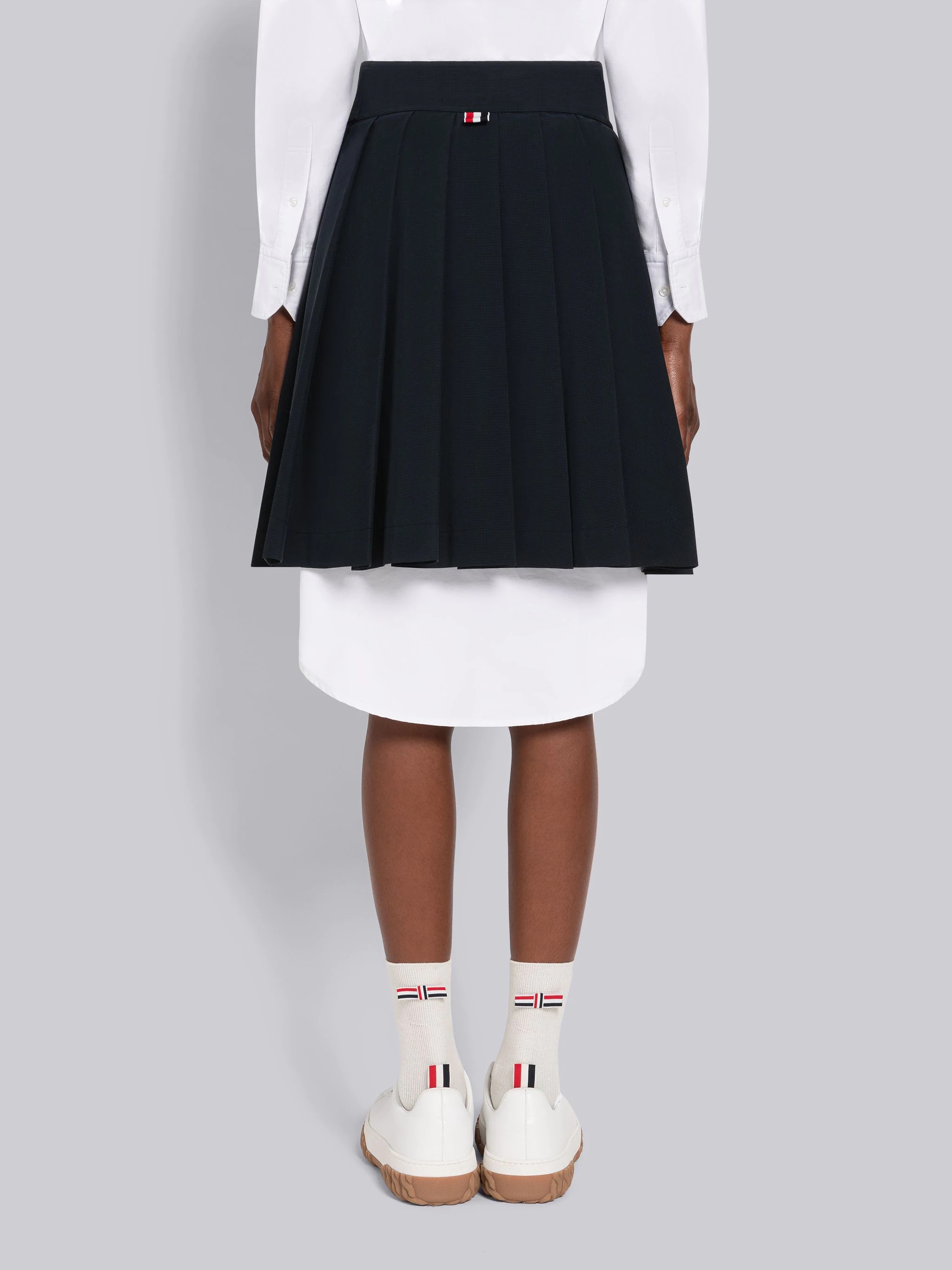 Ripstop Lace Up Pleated Mini Skirt - 3