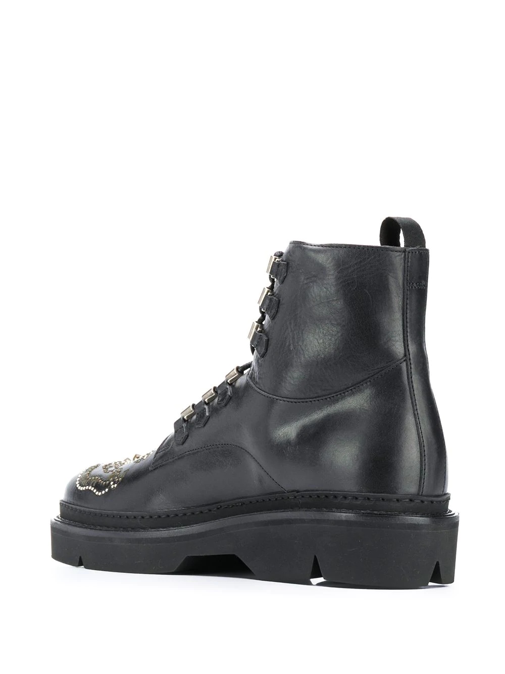 studded combat boots - 3