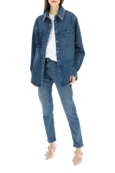 Valentino BLUE WASHED DENIM JEANS outlook