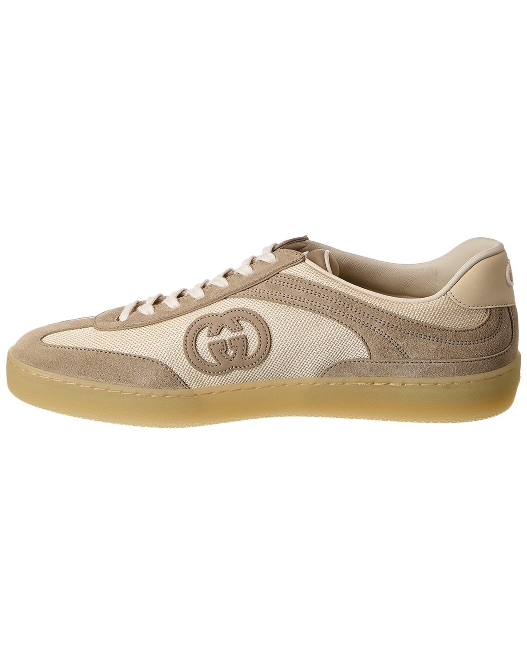 Gucci G75 Suede & Mesh Sneaker - 2