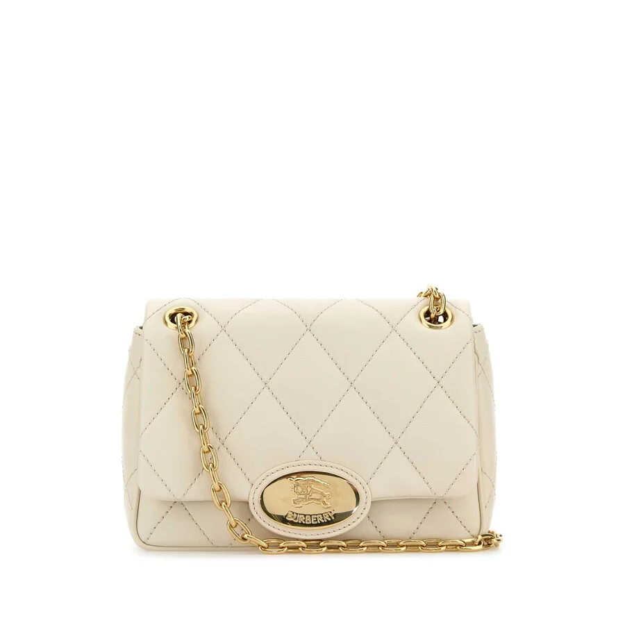 Burberry Ivory Leather Small Strand Shoulder Bag - 1