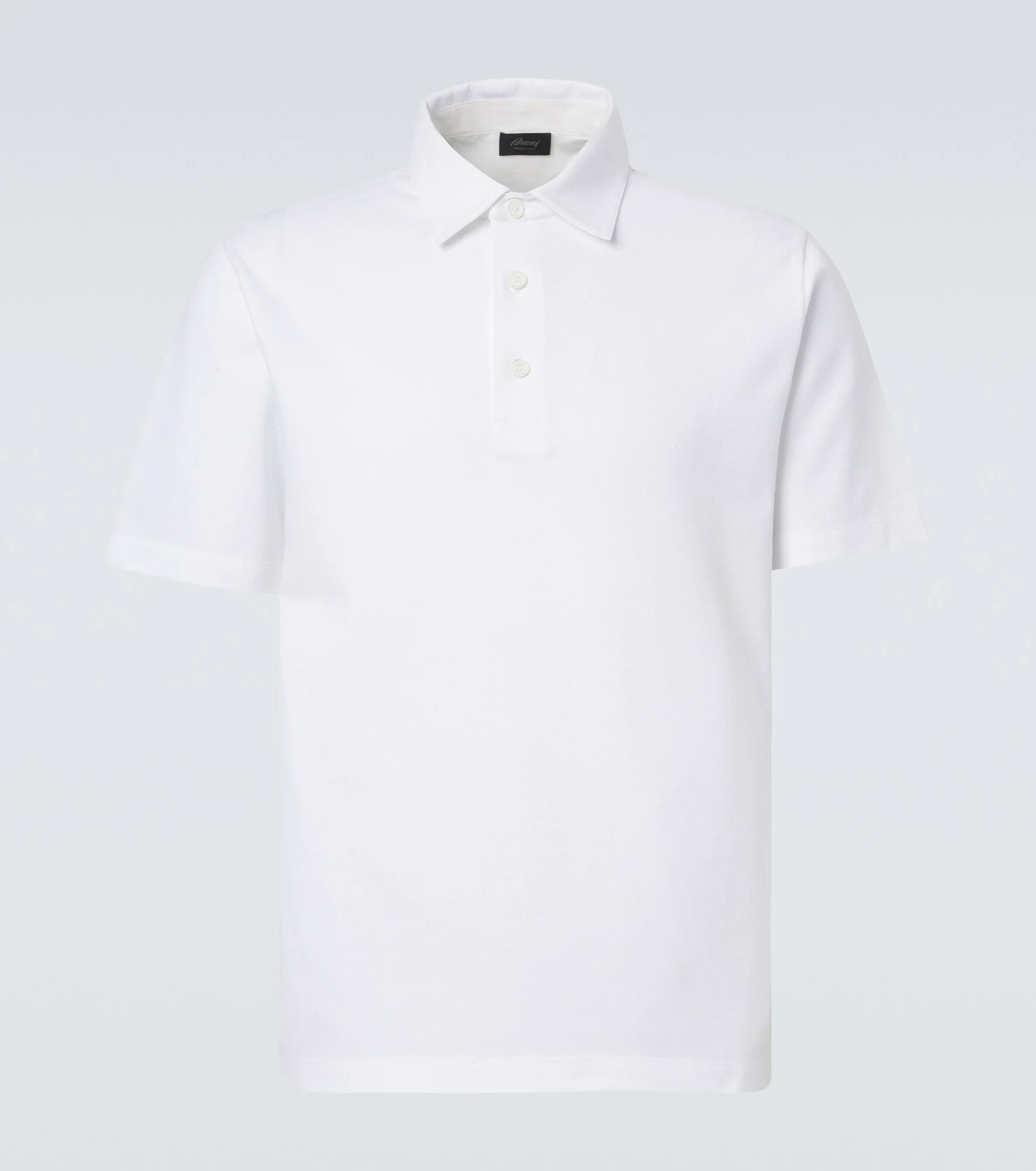 Cotton piqué polo shirt - 1