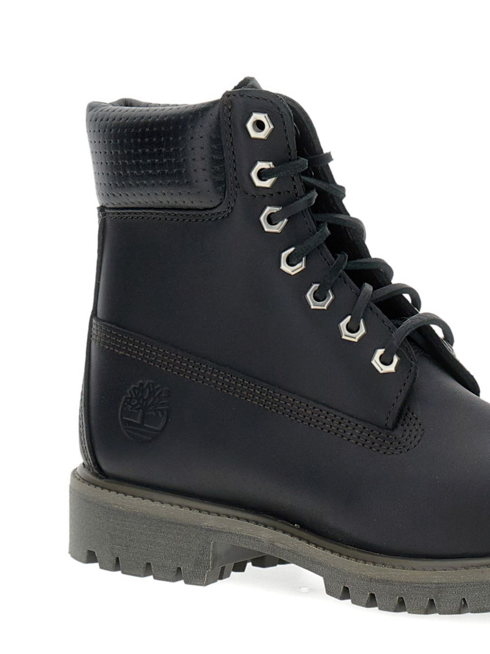 padded-collar lace-up boots - 3