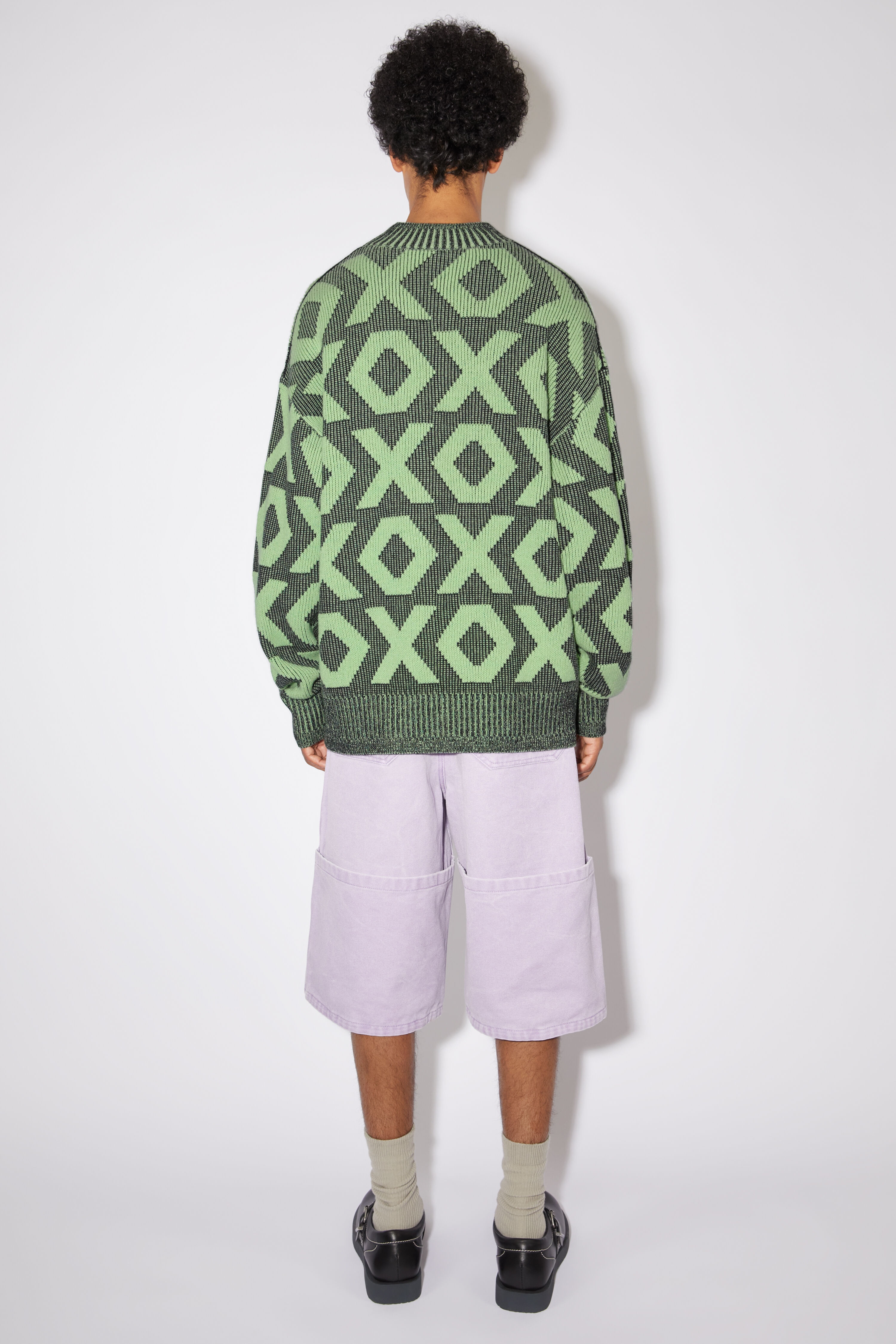 Face logo jumper - Black/spring green - 3