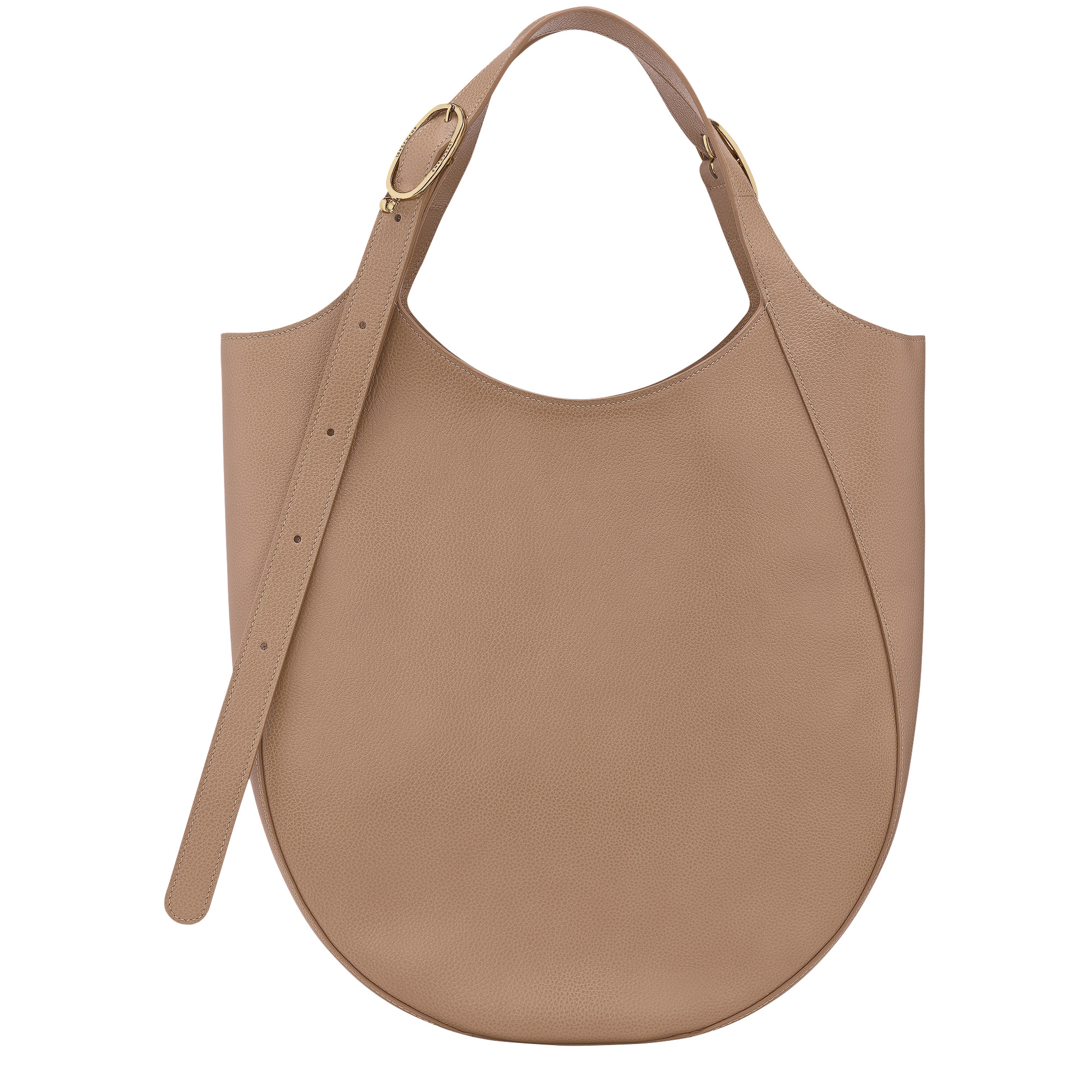 Le Foulonné XL Tote bag Biscuit - Leather - 4