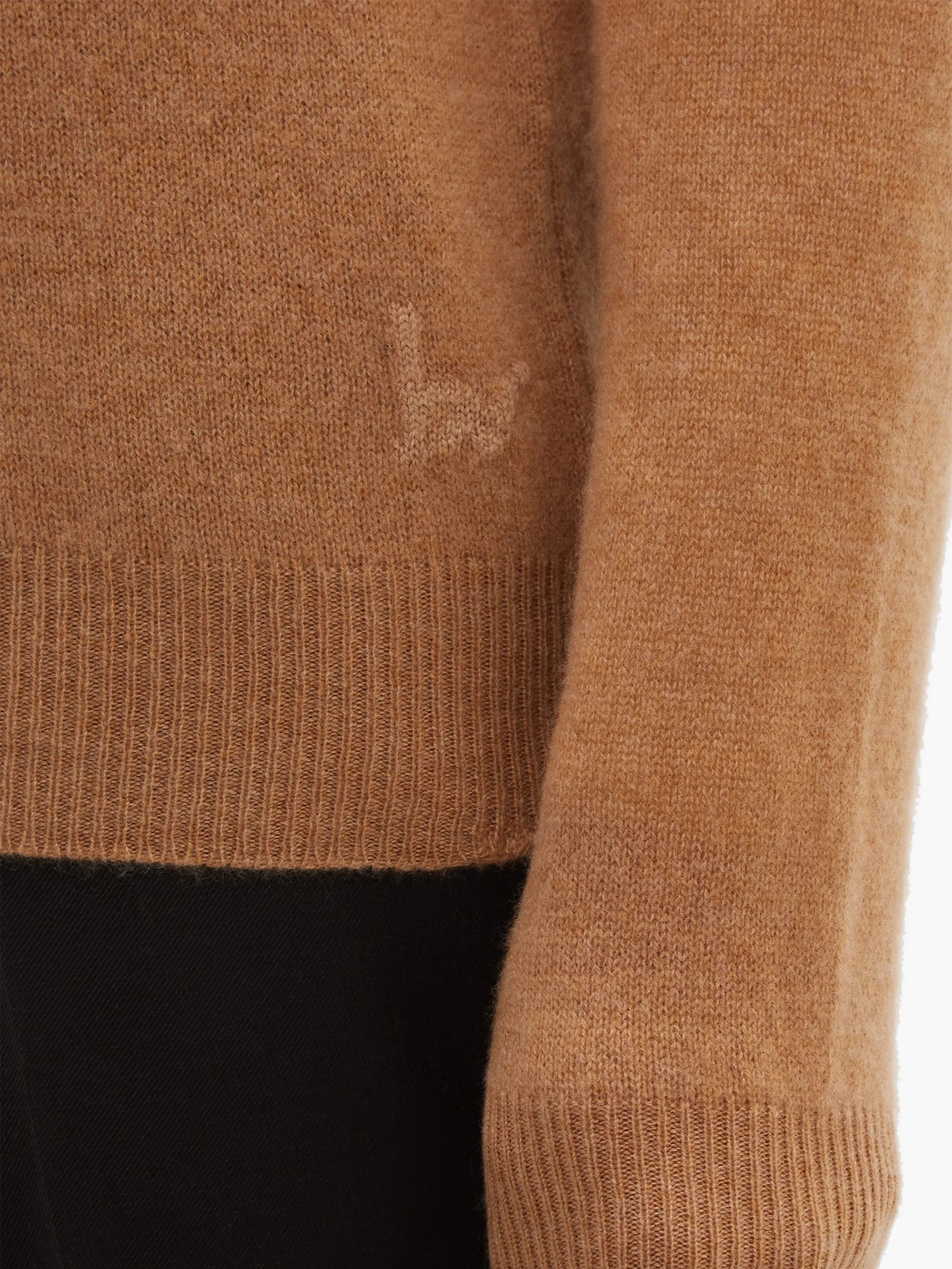 Monogram-intarsia cashmere sweater - 4