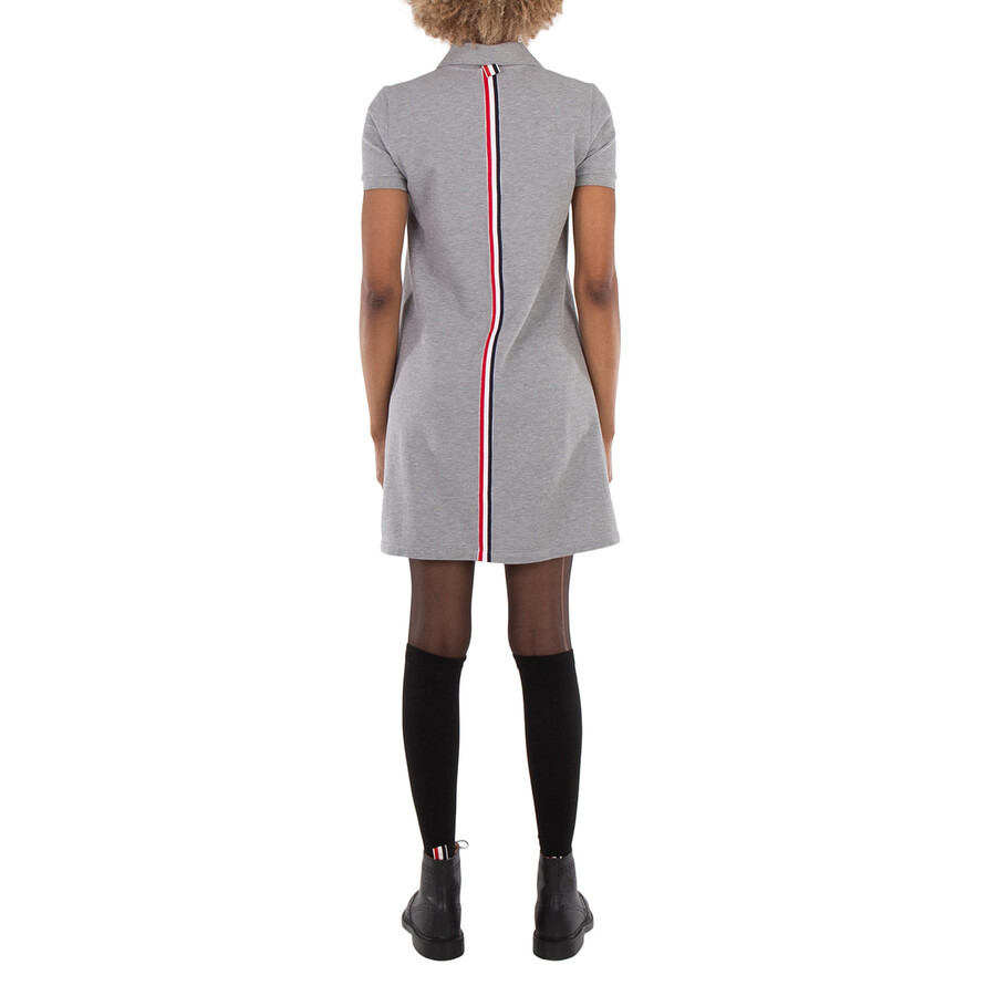 Thom Browne Classic Pique Stripe Polo Dress - 4