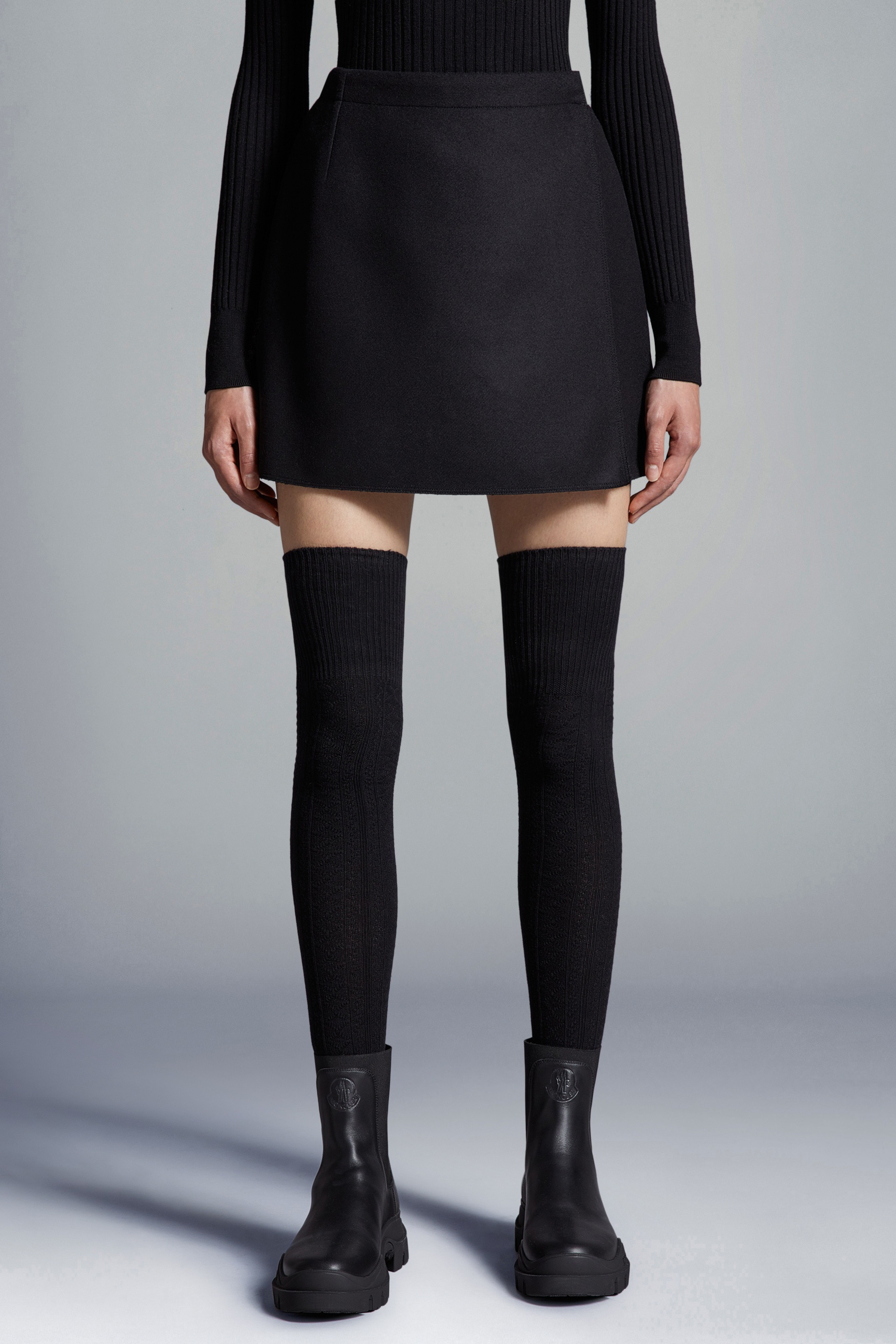 Wool Mini Skirt - 1