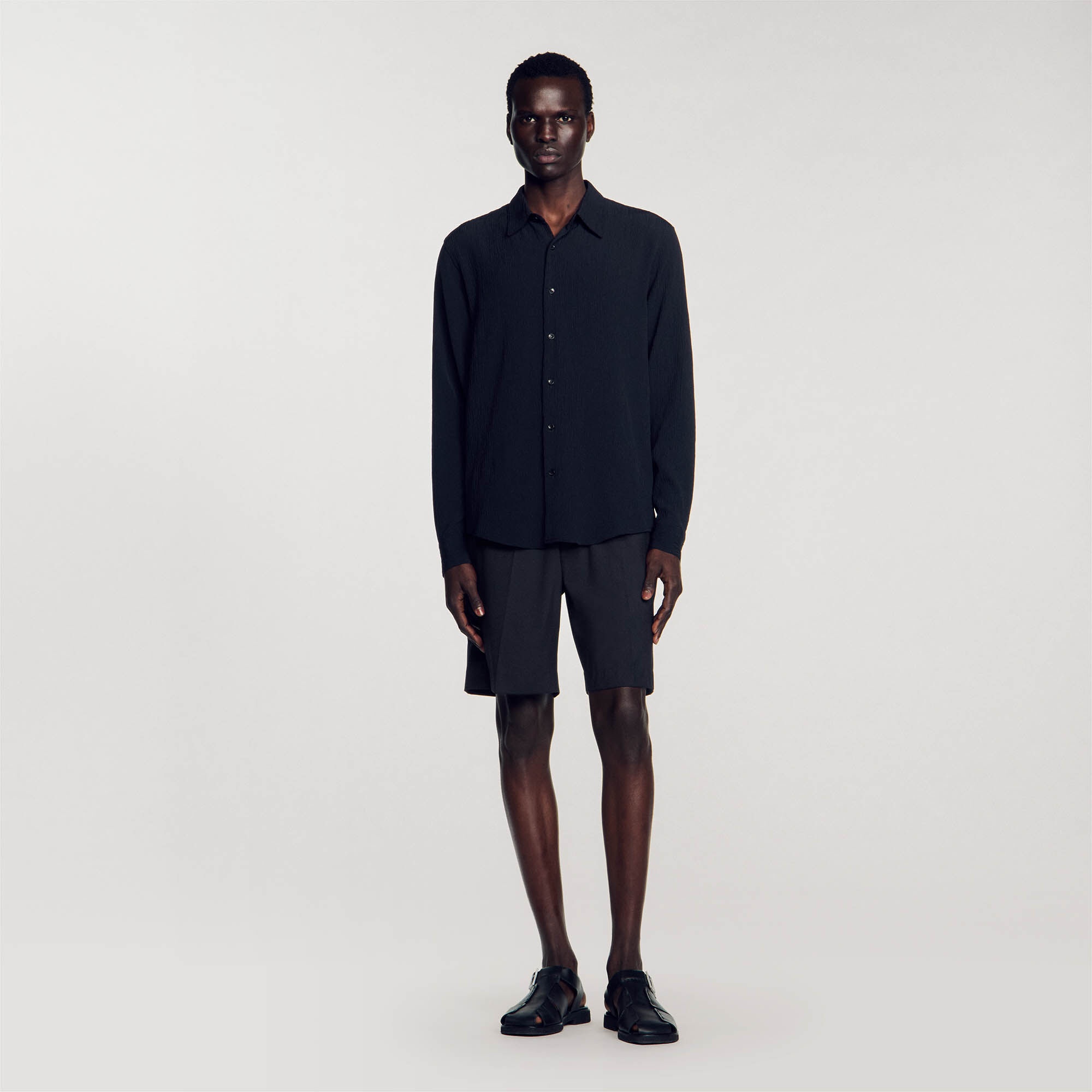 PLEATED LOOSE-FIT SHIRT - 3