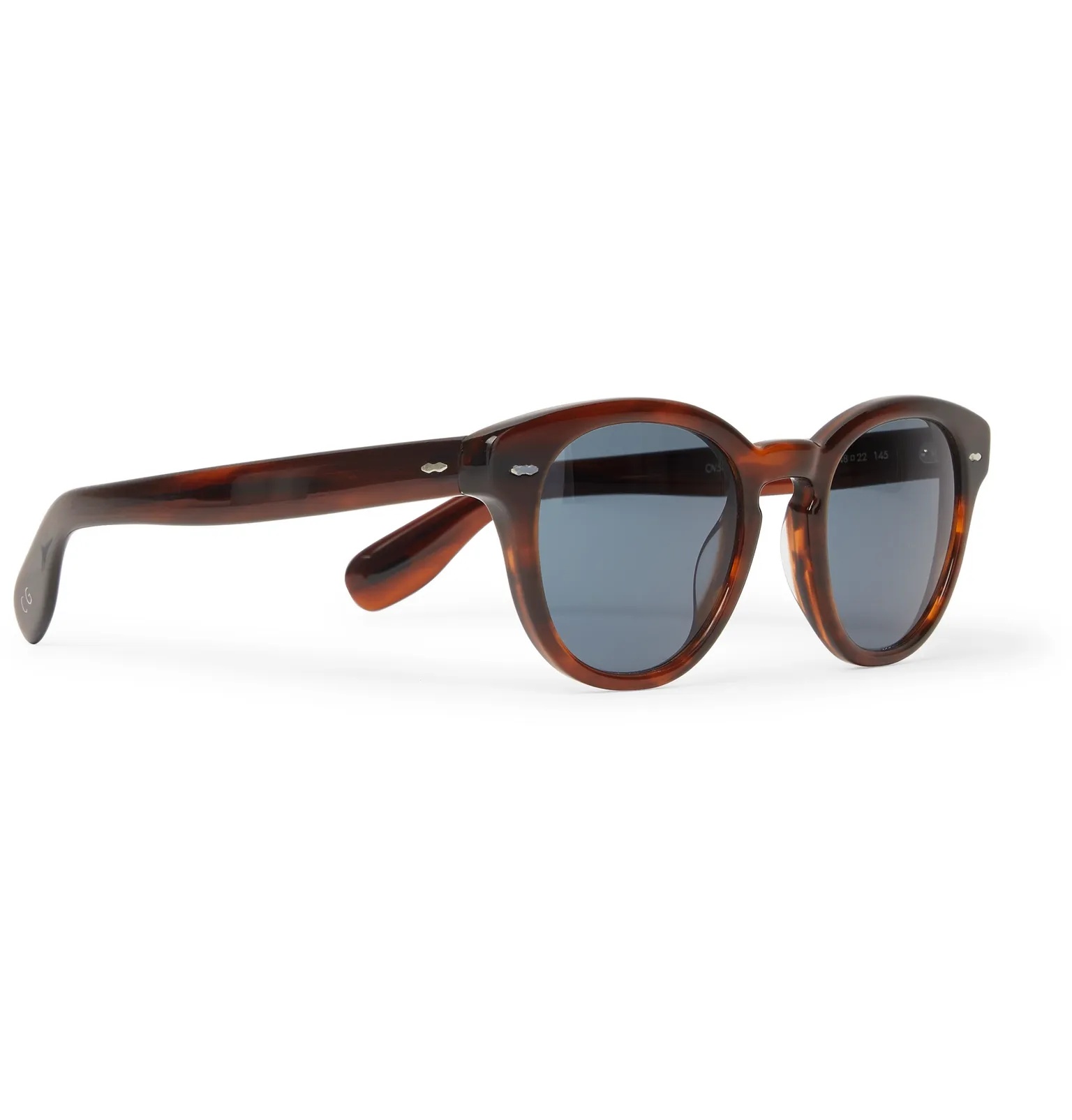 Cary Grant Round-Frame Tortoiseshell Acetate Sunglasses - 7