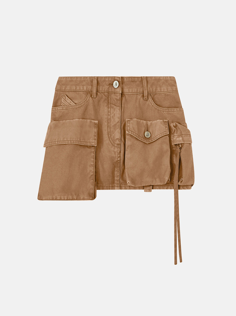''FAY'' KHAKI MINI SKIRT 1