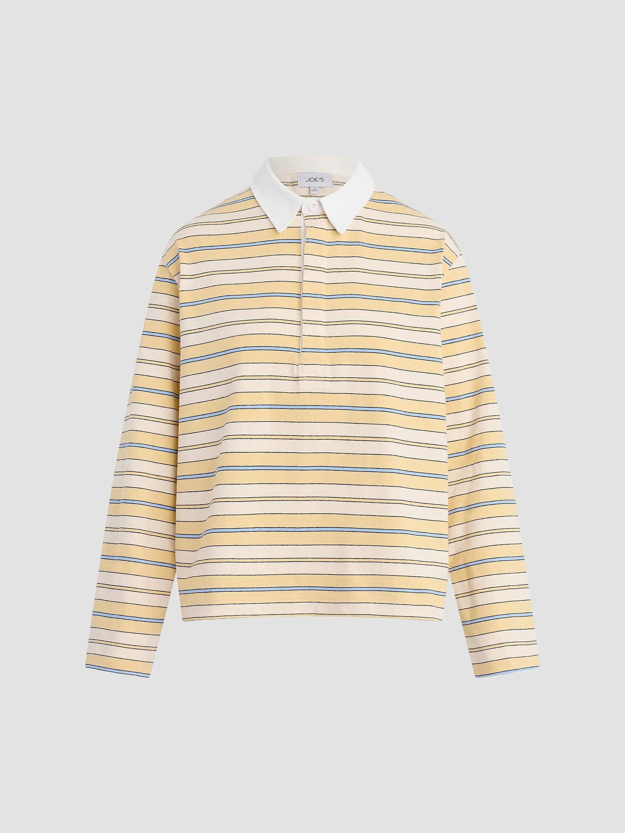 Women's The Dylan Oversized Rugby Shirt - Panna Cotta Multi - 1