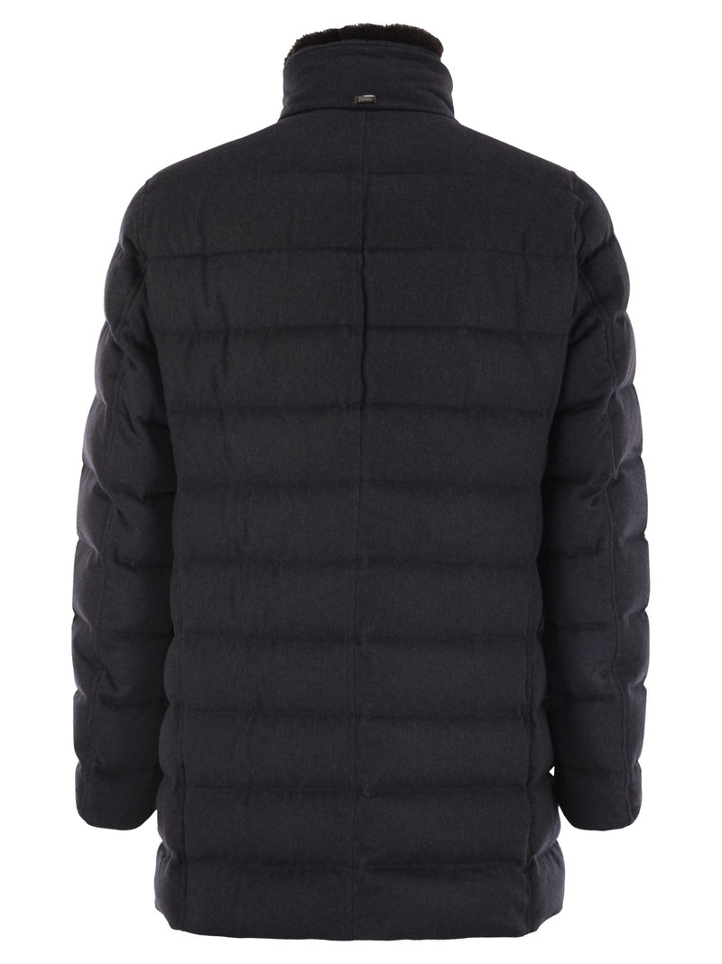 Herno Herno Men Down Jacket With Fur Collar outlook