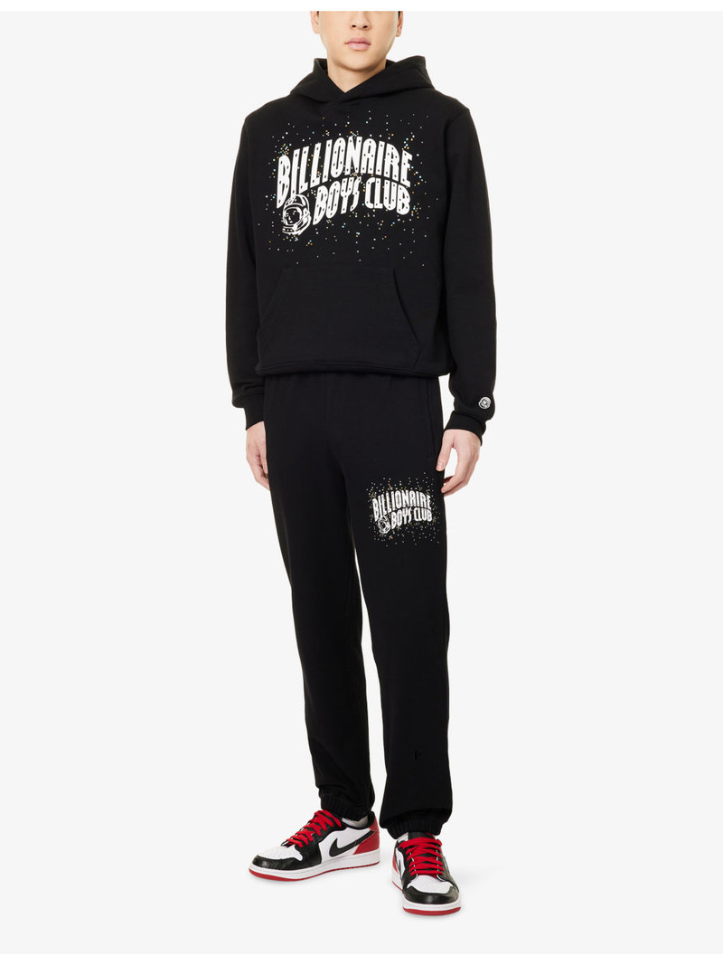 BILLIONAIRE BOYS CLUB Embellished Arch Logo Cotton-Jersey Jogging Bottoms outlook