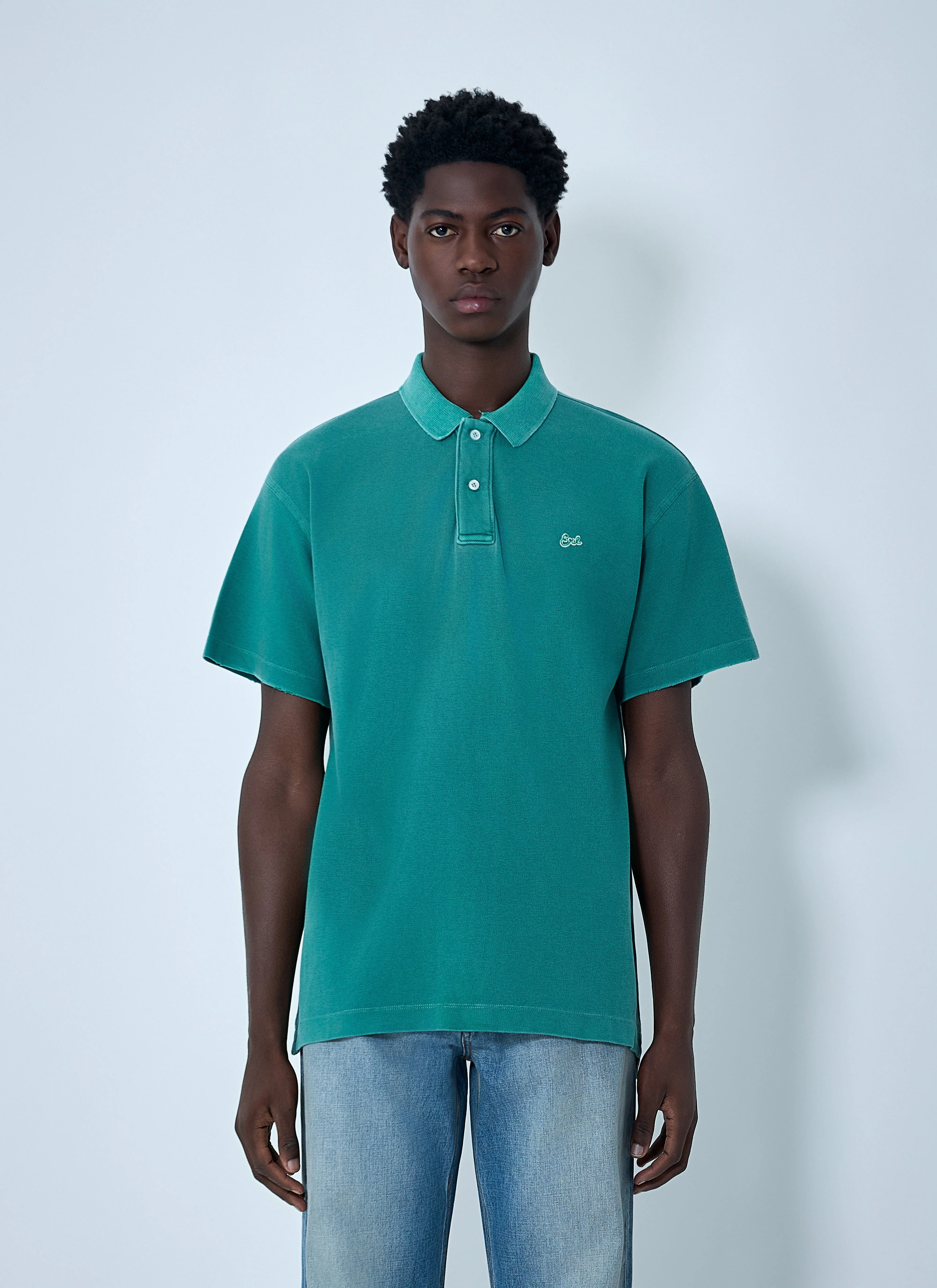 Logo Motif Polo Shirt - 1