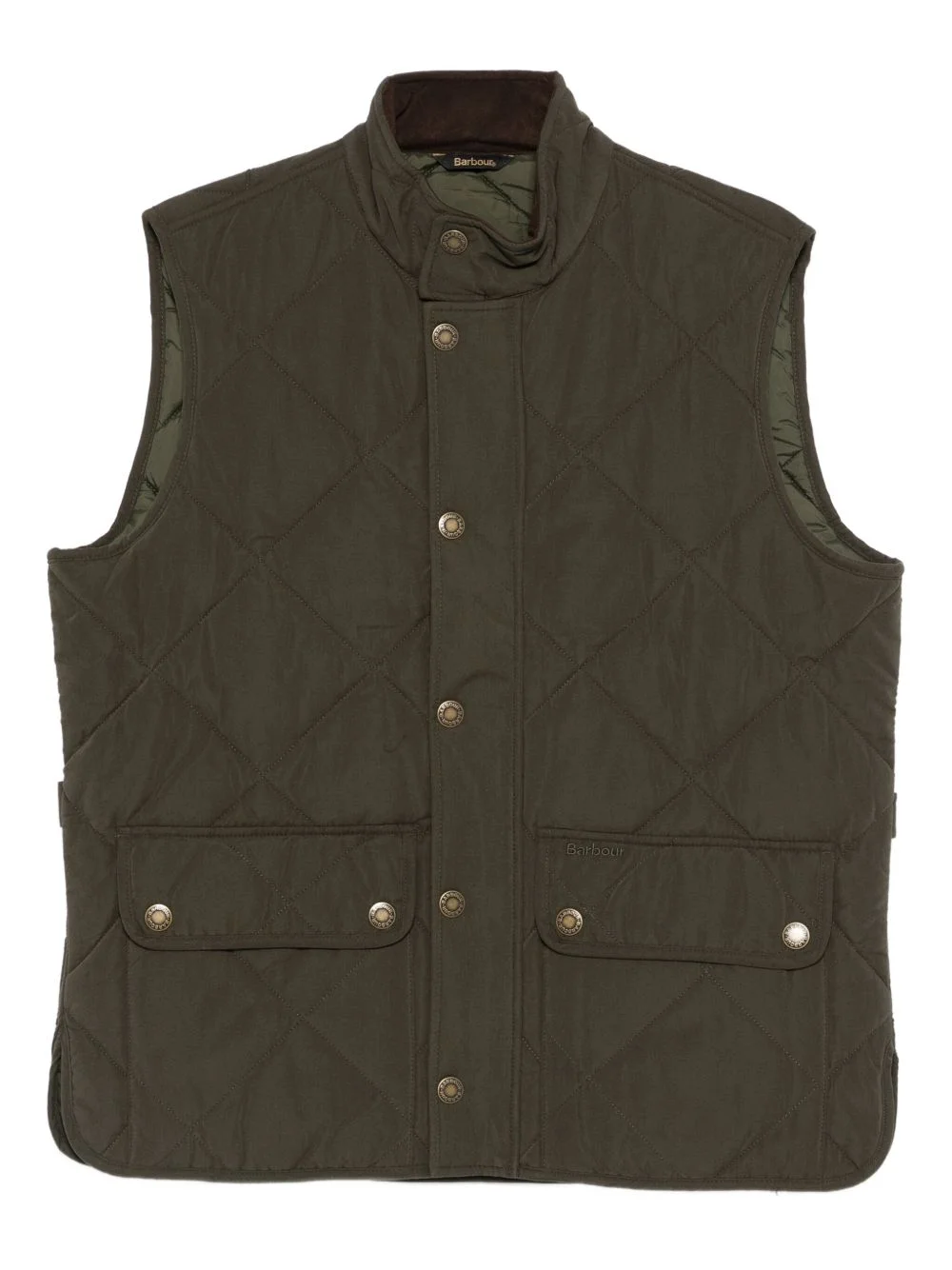 quilted pocketed gilet - 1