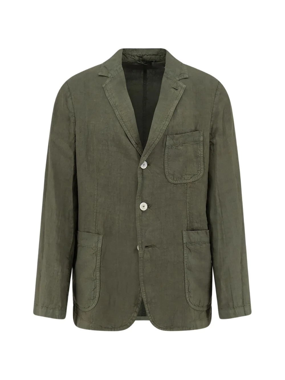 unlined linen blazer - 1