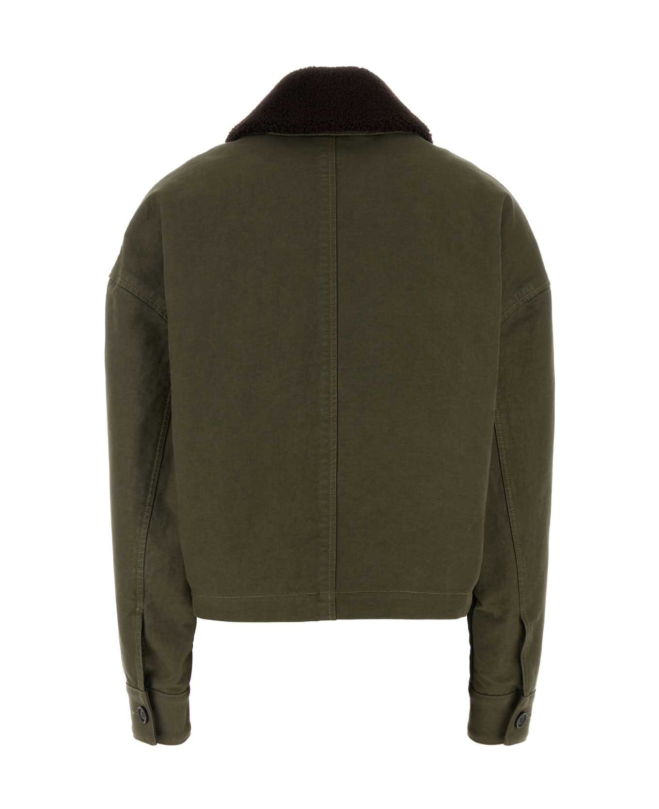 Khaki Cotton Jacket - 2
