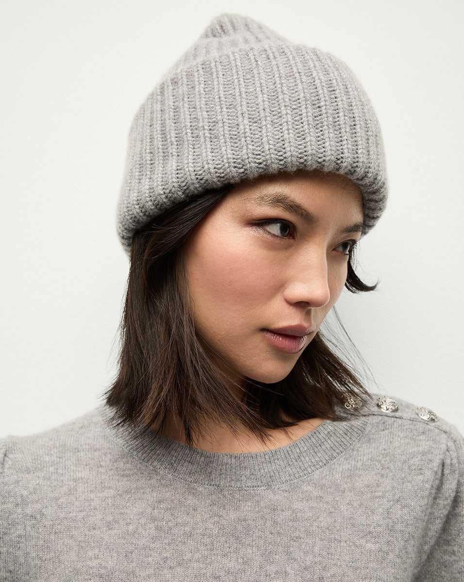 CASHMERE FOLDOVER BEANIE - 3