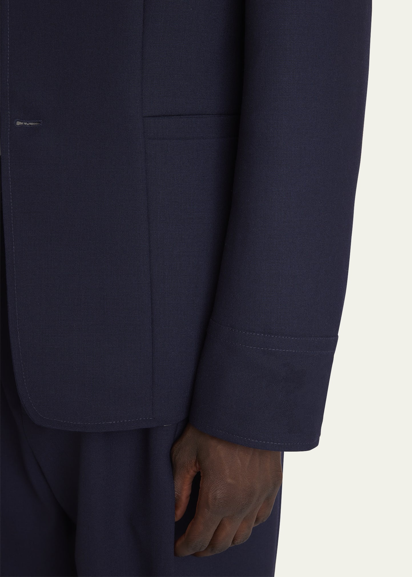 Men's Wool Canvas Sport Coat - 5