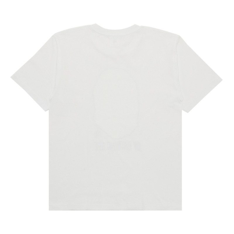A BATHING APE® BAPE Comic Art Ape Head Tee 'White' outlook