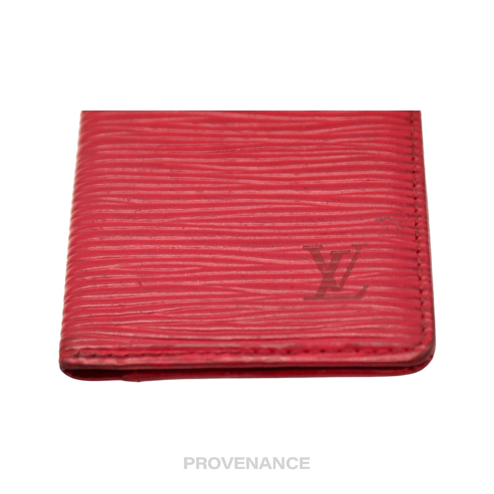 Louis Vuitton Pocket Organizer Wallet - Red Epi Leather - 6