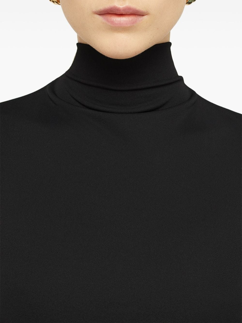 layered-design midi dress - 4
