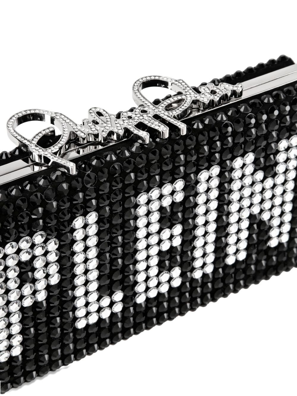 crystal-embellished clutch bag - 5