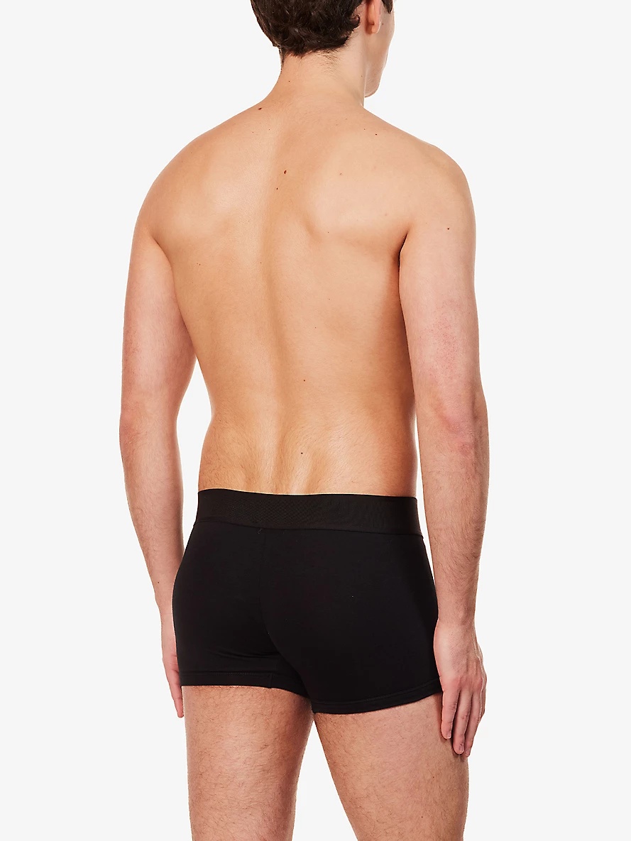 Branded-waistband stretch-cotton boxers - 3
