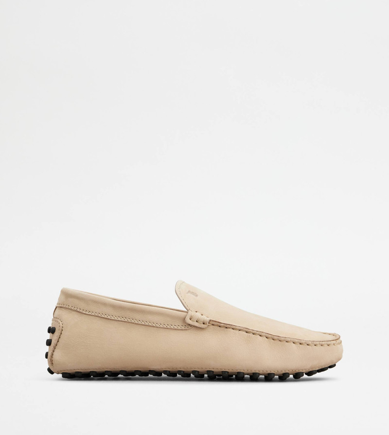 GOMMINO DRIVING SHOES IN NUBUCK - BEIGE - 1