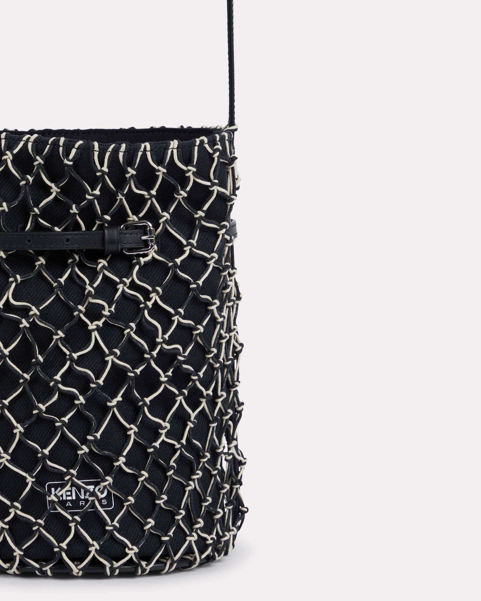 'KENZOAMA' bucket bag in canvas and fishnet - 3