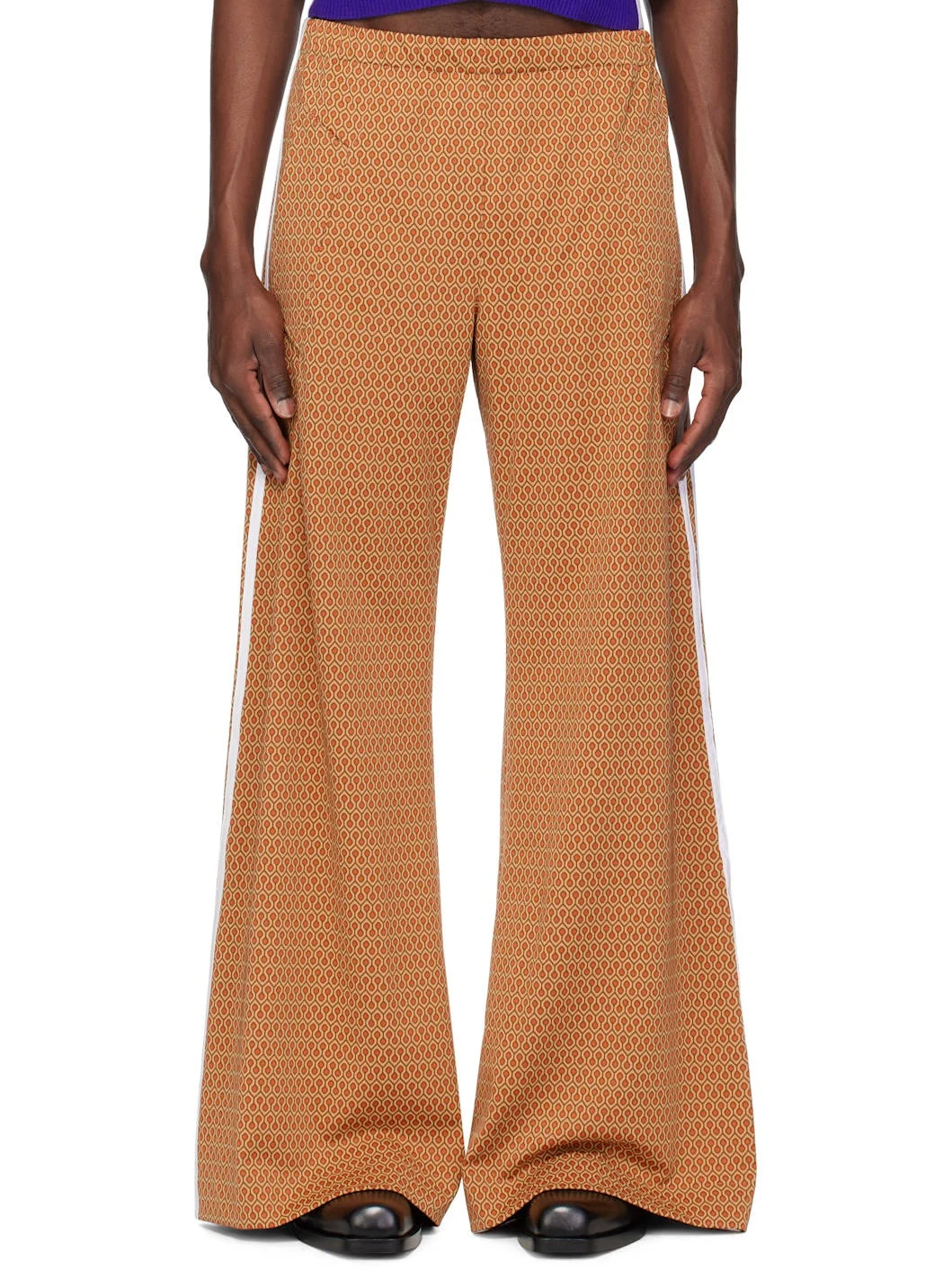 Tan Track Sweatpants - 1