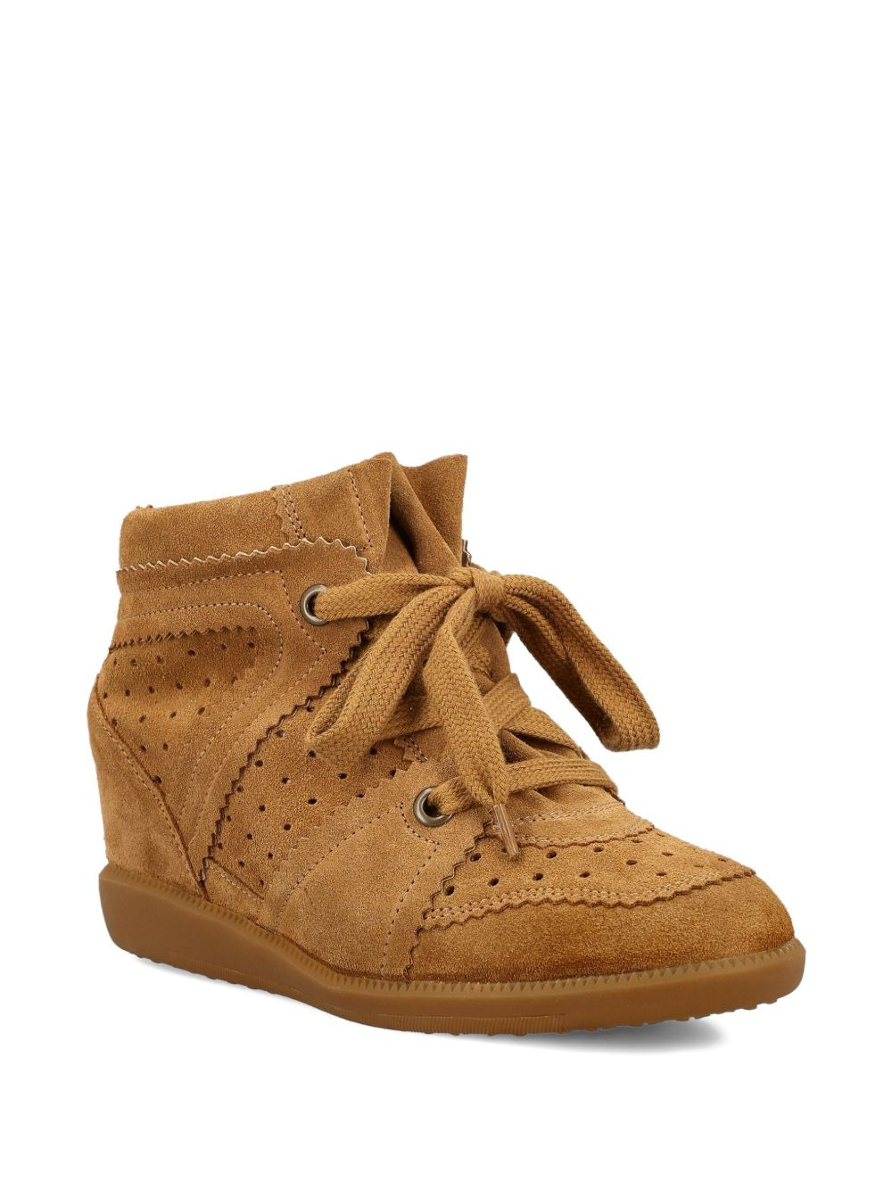 perforated wedge boots - 2